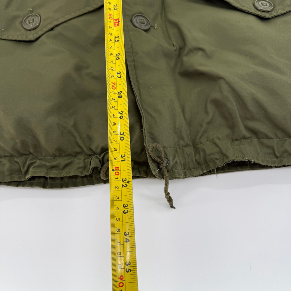 VTG PEERLESS GARMENTS Military Field Jacket Men Parka Olive Green size XS - Picture 8 of 13